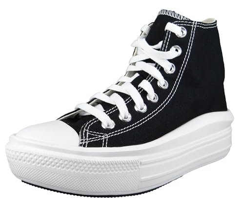 CONVERSE Women's Chuck Taylor All Star Move Sneaker, White/Natural Ivory/Black, 39.5 EU on sale