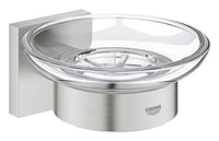 Thumbnail for GROHE Start Cube - Seifenschale mit Halter (verdeckte Befestigung, Material: Glas/ Metall), supersteel, 41096DC0 im Sale