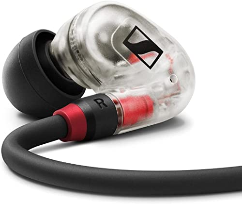Sennheiser IE 100 PRO Wireless Clear Wireless In-Ear Headphones | Dynamic 10mm Wideband Transducers | Bluetooth Connection, USB-C Cable &amp; S/M/L Silicone Adapter Included | Clear &amp; Black (509172) on Sale