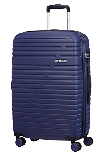 American Tourister Aero Racer Spinner 68 Expandable - 3.6 kg suitcase, 68 cm, 75.5 liters, Nocturne Blue on sale