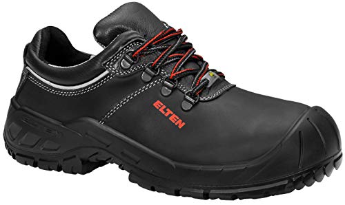 ELTEN Sicherheitsschuhe RENZO XXW Low ESD S3, Herren, Leder, Stahlkappe, leicht, robust, Schwarz, im Sale