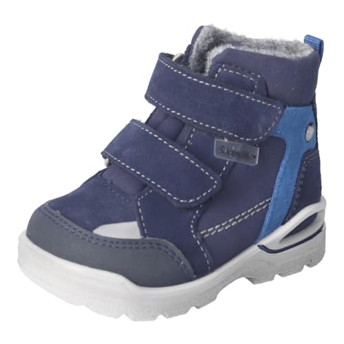 RICOSTA Boys' Janne Winter Boots, Children's First Walking Shoes, Width: Medium, Loose Insole, Sympatex, Warm, Lined, Waterproof, Nautic (170), 27 EU on Sale