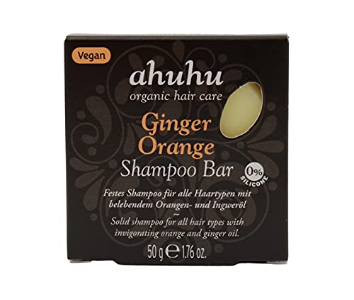 ahuhu organic hair care Ginger Orange solid SHAMPOO 50g on sale