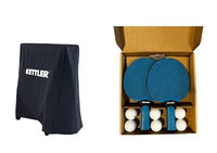 Thumbnail for KETTLER Table Tennis Value Pack Cover I Outdoor Table Tennis Bat Set & Cover Black I Complete set for table tennis tables I Weatherproof protective cover I High-quality outdoor bats on sale