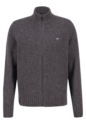 FYNCH-HATTON Woolly Knit Cardigan with Buttons Steel/ on Sale