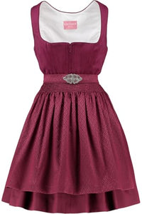 Thumbnail for Krüger Dirndl Alisha 50cm Länge | Kurzes Samt-Dirndl Ton-in-Ton | Damen im Sale
