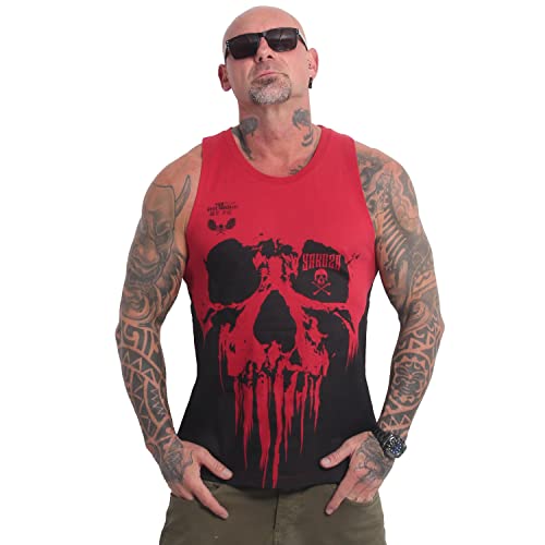 Yakuza Herren Noggin Slim Tanktop, Chili Pepper, im Sale