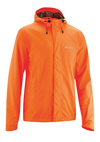 Gonso Save Light, Herren Fahrradjacke, Wasserdichte Regenjacke, Wasserdicht bis 10.000 mm & winddicht, G-Tex, 2-Lagenlaminat & getapte Nähte, Weite Passform, PFC-frei, Orange, im Sale