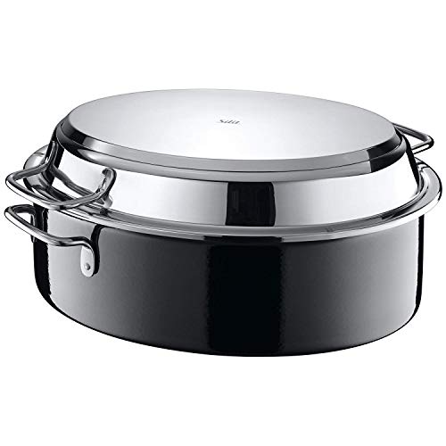 Silit Professional Bräter mit Deckel backofengeeignet, 8,4l, Bräter Induktion, Silargan Funktionskeramik, Induktionsdeckel, x 28 x 18 cm im Sale