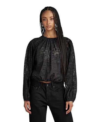 G-Star RAW Damen Shirt Sniper Top 2.0, Schwarz (dk Black D23818-D404-6484), im Sale