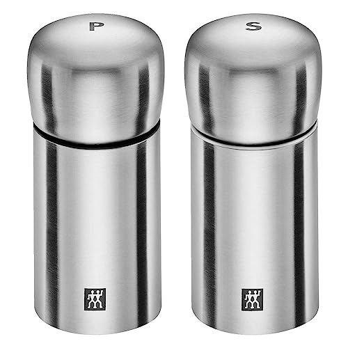 ZWILLING 39500 – 025 – 0 Spices Set of 2 spice mills, salt and pepper mill, matt stainless steel, on sale