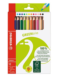 Thumbnail for STABILO Umweltfreundlicher Dreikant-Buntstift GREENtrio - 12er Pack - mit 12 verschiedenen Farben im Sale