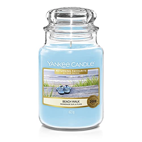 Yankee Candle Beach Walk Große Duftkerze im Glas (623 g) im Sale