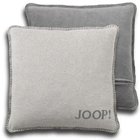 Thumbnail for Joop! Cushion cover plain double-face graphite-smoke cotton/polyacrylic, dimensions: 50 cm x 50 cm, 651280 on sale