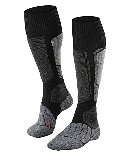 FALKE Men's Ski Socks SK1 Comfort Kh Wool Functional Material Warm Thick 1 Pair, Black Black-Mix 3010, 42-43 on Sale