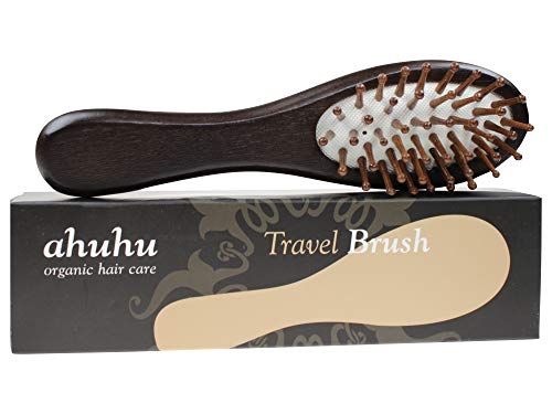 ahuhu organic hair care Travel Brush I Travel brush I Hairbrush made of bamboo wood on sale