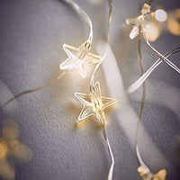Thumbnail for BUTLERS LED-Lichterkette mit Sternen 20 Lichter 2,2m Drahtseil, Batteriebetrieben mit USB- und Timer-Funktion, warmweißes Licht -STAR LIGHTS- LED Weihnachtsbeleuchtung mit Sternen im Sale