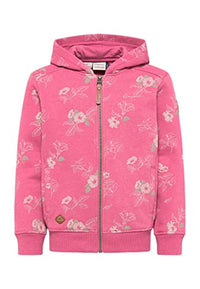 Thumbnail for Ragwear girls' sweat jacket sweatshirt Thea Flowers Zip Sweat Jacket with zipper transition jacket on sale