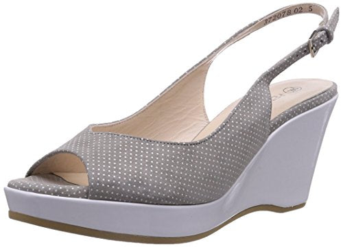 Peter Kaiser Damen Bobby Plateau, Grau (TOPAS SPILLO Weiss VIT 975) im Sale