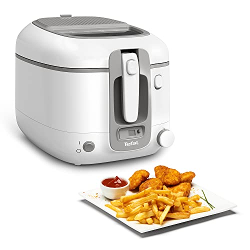 Tefal Fritteuse Super Uno Access FR3100 | Kapazität 2,2 | Spülmaschinengeeignete Teile | Geruchsfilter | Herausnehmbarer Behälter | Weiß/Grau im Sale