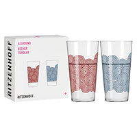 Thumbnail for RITZENHOFF 3861003 Trinkbecher universal 400 ml - Serie Allround Nr. 3, 2 Stk. mit abgestimmtem Motiv - Made in Germany, Blau, Rot im Sale