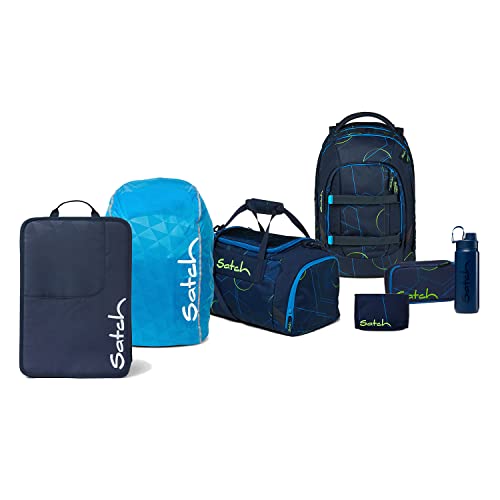 Satch Pack School Backpack Set 7-piece Collector Edition (Blue Tech) on Sale