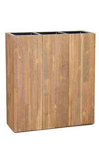 Thumbnail for VIVANNO Plant Pot Room Divider Privacy Screen Wood ELEMENTO Brown - 75x64x25 on Sale