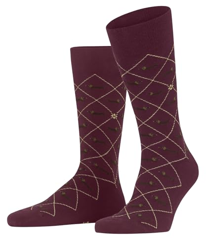 Burlington Herren Socken Dachshund So Baumwolle gemustert 1 Paar, Rot Burgundy 8326, 40-46 im Sale