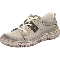 Thumbnail for Krisbut Schuhe Halbschuhe Schnürschuhe Sportlich Schnürschuh Glattleder Freizeit Sport Schuhe Uni Damen Schuhe grau Leder bequem im Sale