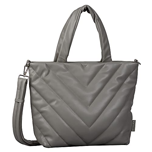 TOM TAILOR bags KATRINA Damen Shopper M, mid grey, 41x12,5x31 im Sale