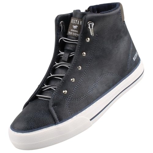 MUSTANG Damen High-Top Sneaker Navy im Sale