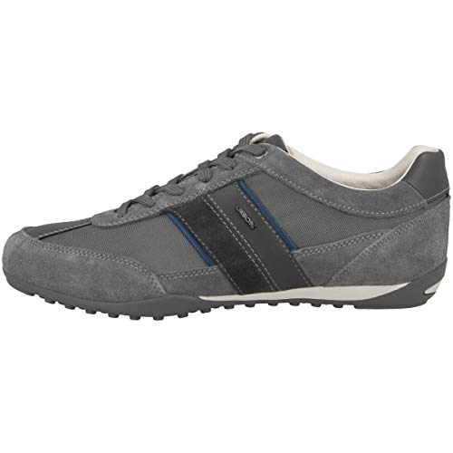 Geox Herren U Wells C Sneaker, Navy Dk Burgundy, EU im Sale