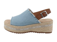 Thumbnail for Tom Tailor Damen 7490040001 Keilsandale, LtBlue, 37 EU im Sale