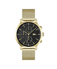 Thumbnail for Lacoste Multi Dial Quartz Watch for Men with Yellow Gold-Tone Stainless Steel Mesh Link Bracelet - 2011195 on Sale