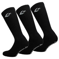Thumbnail for Converse 3 Pairs Classic Star Chevron Socks - Mid Calf Length - Men (Black, 39-46) on Sale