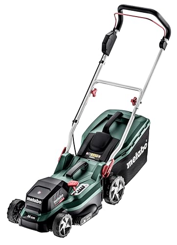 Metabo Cordless Lawnmower RM 36-18 LTX BL – 601716650 – 18 V – Cordless lawnmower with mulching function – For gardens up to 350 m² – Incl. 2 batteries and chargers on sale