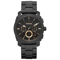 Thumbnail for Fossil Machine uhr für Herren, Chronographenwerk mit Edelstahl- oder Lederarmband, Schwarz und Roségoldton, 42 im Sale