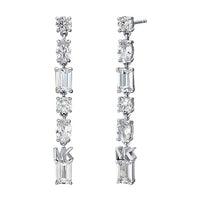 Thumbnail for Michael Kors Damen-Tropfenohrringe Premium Brilliance aus Sterlingsilber mit gemischten Steinen, MKC1662CZ040 im Sale