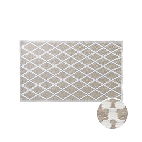 BUTLERS Indoor &amp; Outdoor Rug Diamonds 150 x W 90cm -Colour Clash- Balcony rug weatherproof and washable | also for kitchen, bathroom, or hallway on sale