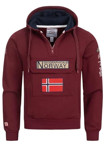 Geographical Norway - GYMCLASS Men's Sweatshirt, Dark Green, Small on Sale