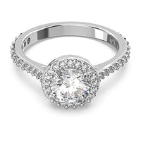 Thumbnail for Swarovski Constella Cocktail Ring, Rhodium-plated ladies' ring with radiant Swarovski crystals on sale