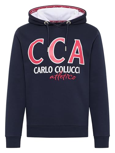 Carlo Colucci Atletico Sweathoodie Navy im Sale