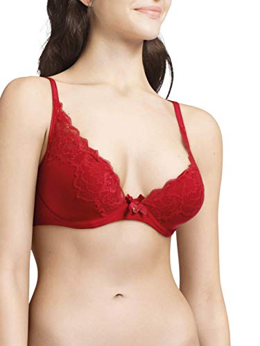 Chantelle ORANGERIE, Tief Ausgeschnittener T-Shirt-BH, Damen Unterwäsche, Pomme D Amour, 70G im Sale