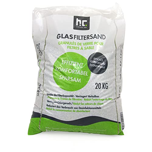 Höfer Chemie 20 kg glass granulate for sand filter systems 2-5 mm grain size for pools and swimming pools on sale