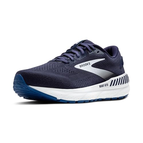 Brooks Men's Beast GTS 24 Sneaker, Peacoat True Navy White, EU on sale