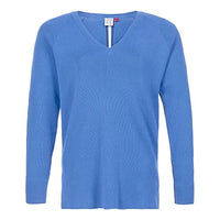 Thumbnail for Musto Damen W Marina Strickpullover mit V-Ausschnitt Strick, Blau, 34 im Sale