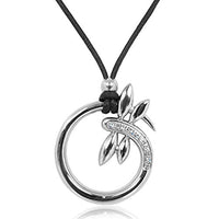 Thumbnail for Nobel Edelstahl Kette Silber Libelle Kristalle Damen Halskette tolle Geschenkidee SCHMUCK im Sale