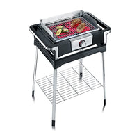 Thumbnail for SEVERIN SENOA BOOST S Elektrogrill mit Standuntergestell, Standgrill mit schnellem Grillstart bis 500 °C, Balkon Grill mit SafeTouch-Oberfläche, Edelstahl/Schwarz, PG 8117
