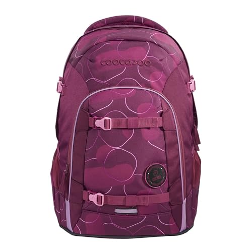 coocazoo Schulrucksack Joker „Berry Bubbles“, rosa-pink, ergonomischer & anpassbarer Tornister, höhen- & größenverstellbar, mit Brustgurt & Hüftgurt, ab der 3. Klasse im Sale