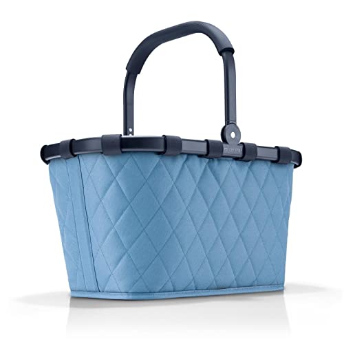 reisenthel carrybag frame rhombus blue Stabiler Einkaufskorb mit viel Stauraum und praktischer Innentasche Elegantes und wasserabweisendes Design im Sale